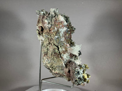 Chalkopyrit/Bergkristall - Chihuahua/Mexiko ca. 15x11cm