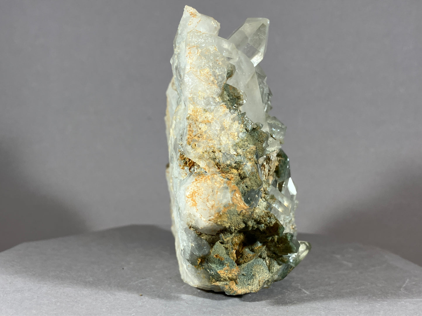 Bergkristall/Chlorit - Thusis/Schweiz ca. 10x9cm