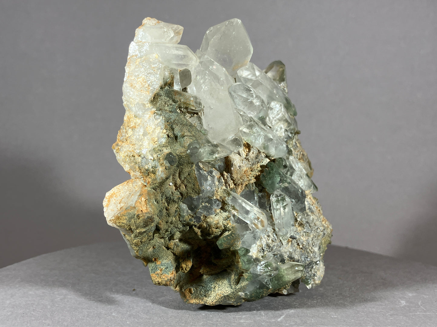 Bergkristall/Chlorit - Thusis/Schweiz ca. 10x9cm