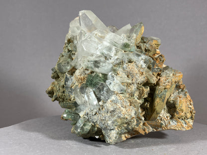 Bergkristall/Chlorit - Thusis/Schweiz ca. 10x9cm