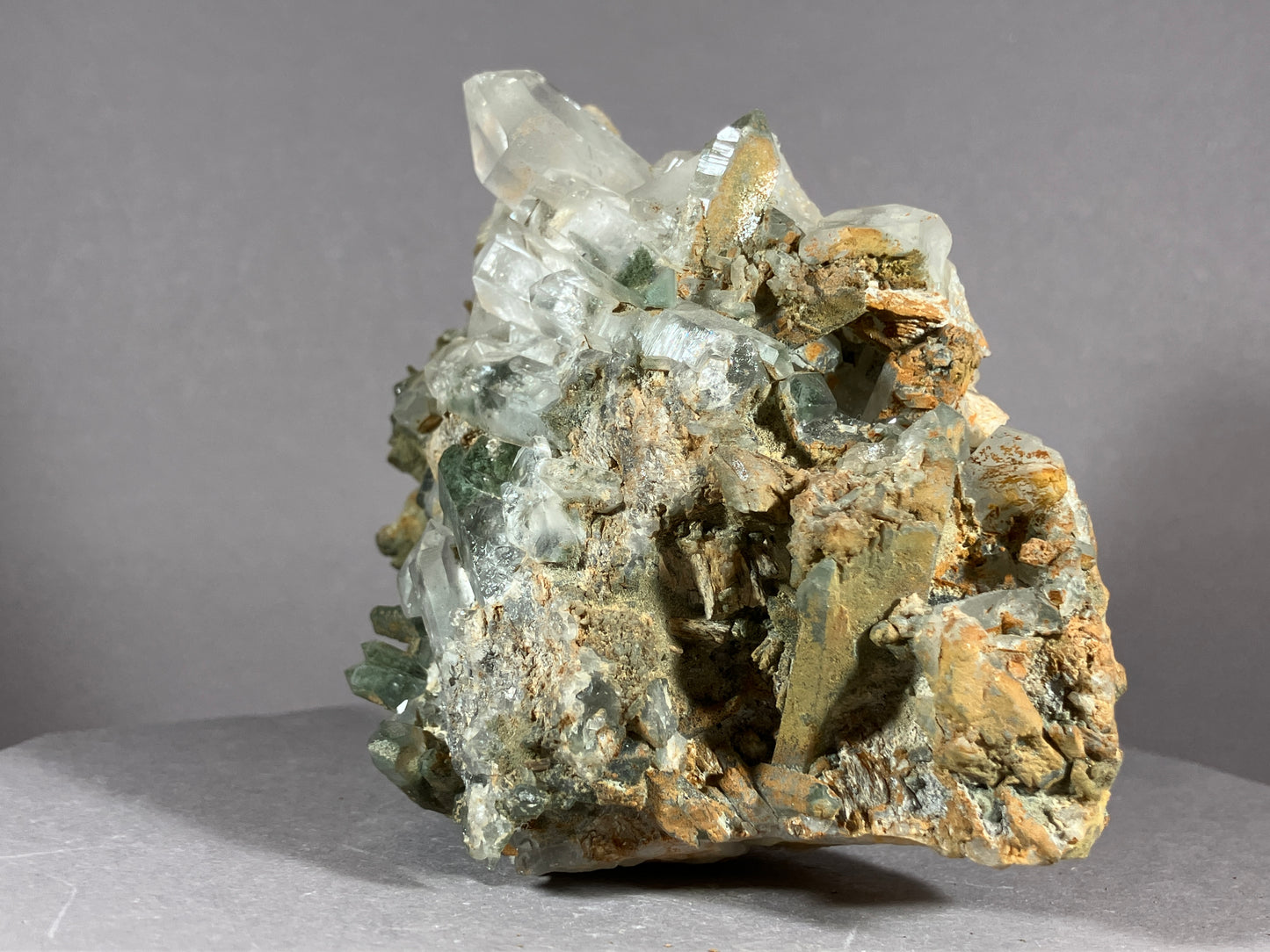 Bergkristall/Chlorit - Thusis/Schweiz ca. 10x9cm