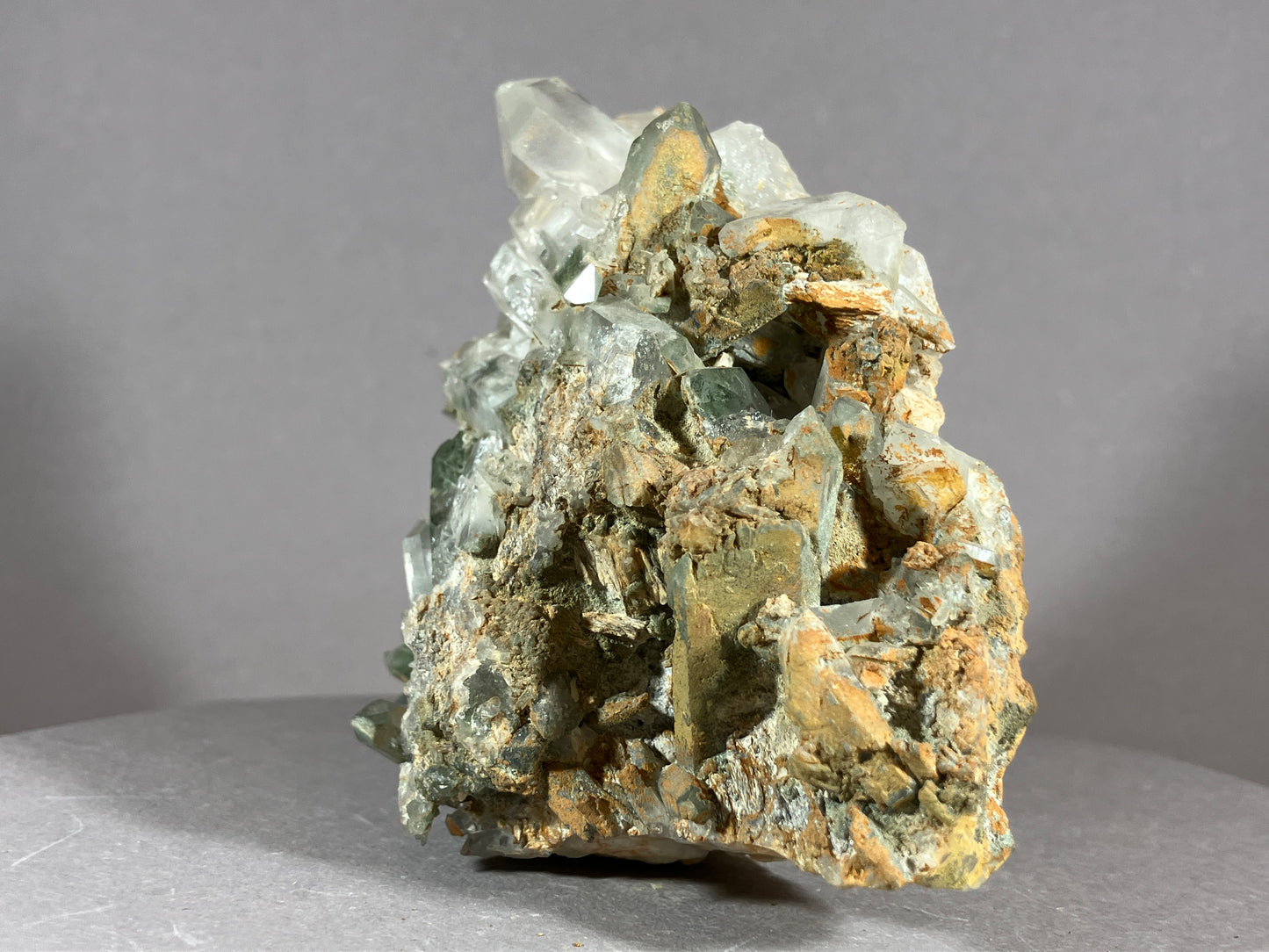 Bergkristall/Chlorit - Thusis/Schweiz ca. 10x9cm