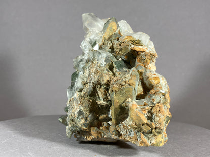 Bergkristall/Chlorit - Thusis/Schweiz ca. 10x9cm