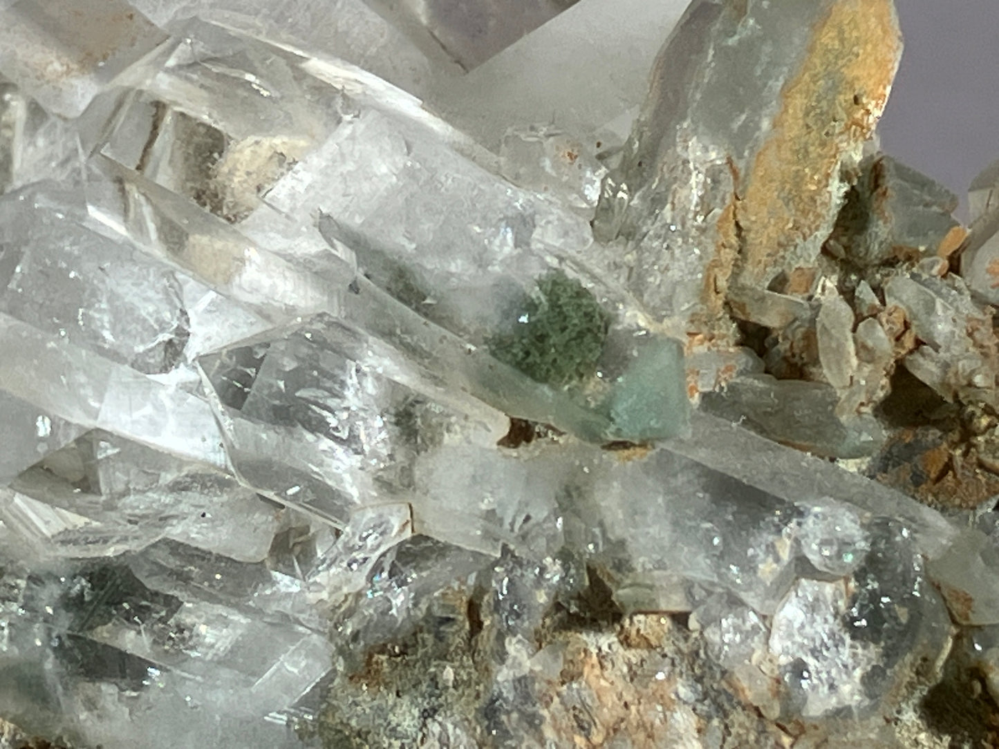 Bergkristall/Chlorit - Thusis/Schweiz ca. 10x9cm