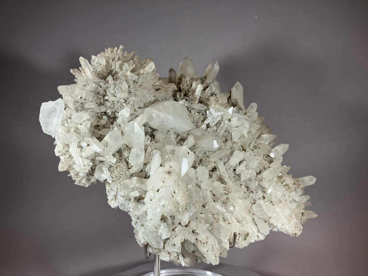 Bergkristall/Chalkopyrit - Baja Sprie/Rumänien ca. 21x16cm