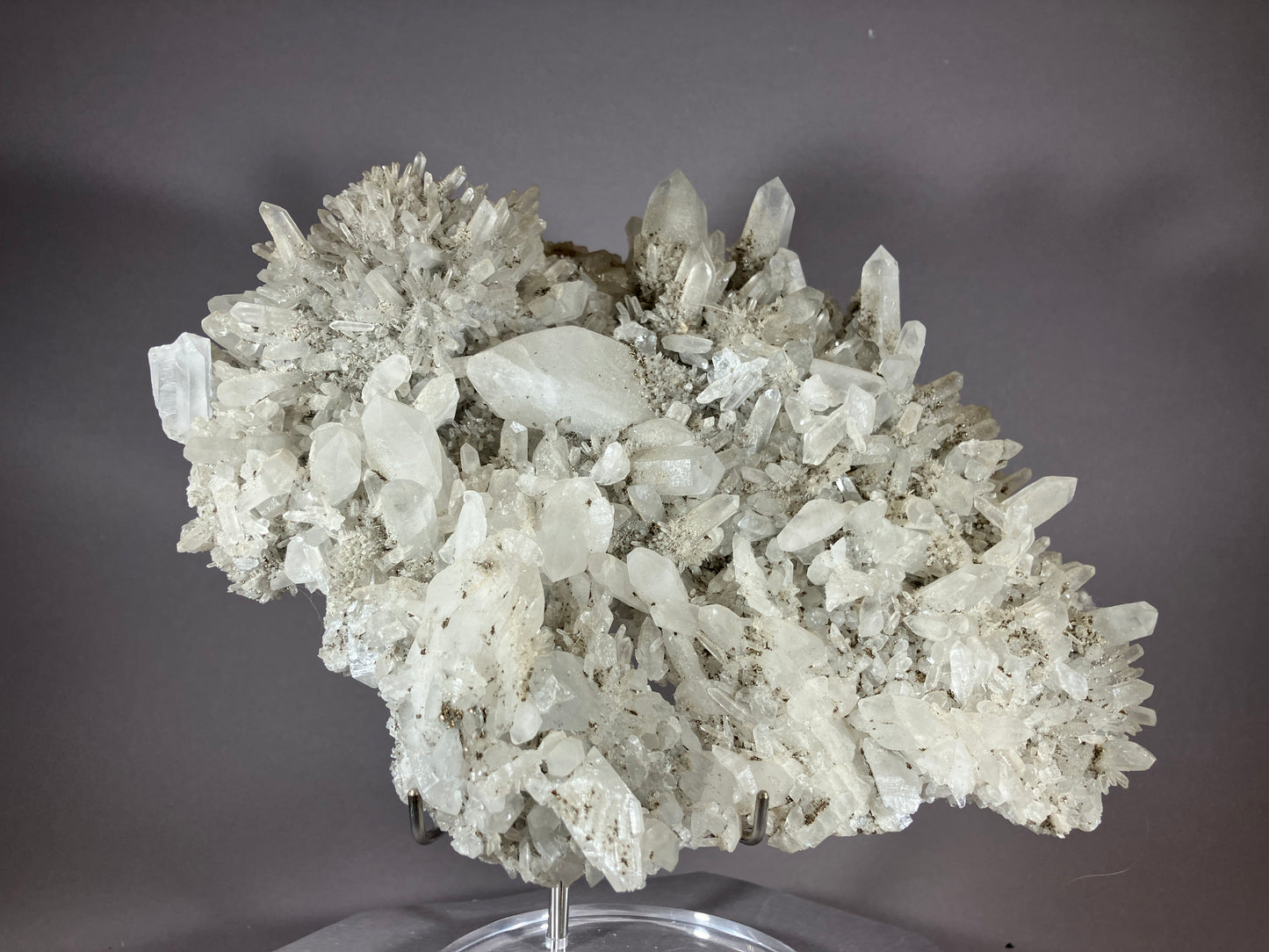Bergkristall/Chalkopyrit - Baja Sprie/Rumänien ca. 21x16cm