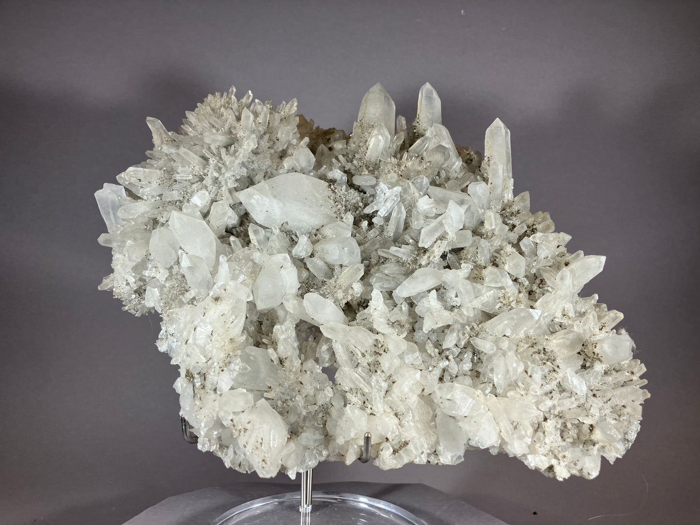 Bergkristall/Chalkopyrit - Baja Sprie/Rumänien ca. 21x16cm