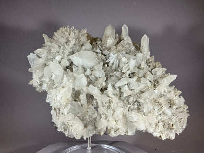 Bergkristall/Chalkopyrit - Baja Sprie/Rumänien ca. 21x16cm