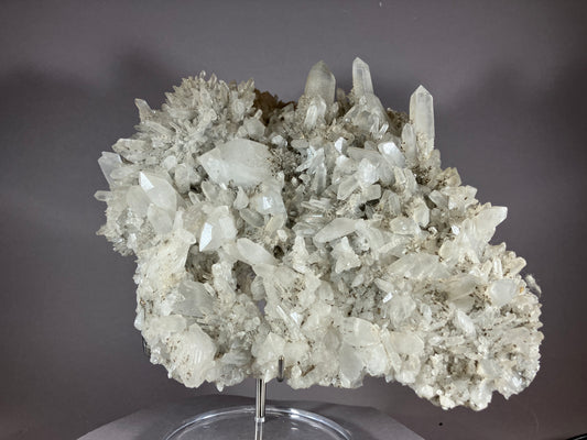 Bergkristall/Chalkopyrit - Baja Sprie/Rumänien ca. 21x16cm