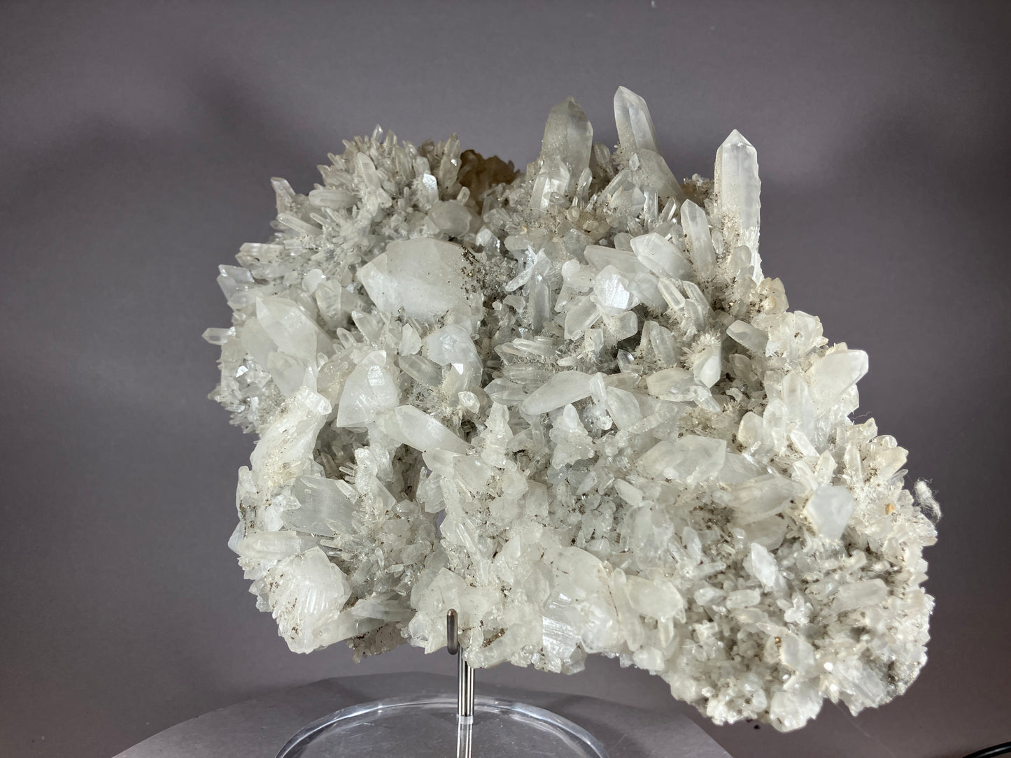 Bergkristall/Chalkopyrit - Baja Sprie/Rumänien ca. 21x16cm