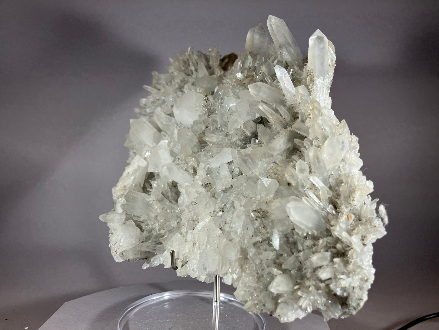 Bergkristall/Chalkopyrit - Baja Sprie/Rumänien ca. 21x16cm
