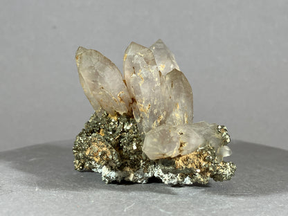 Amethyst/Pyrit - Siebenbürgen/Rumänien ca. 5,5x5,5cm