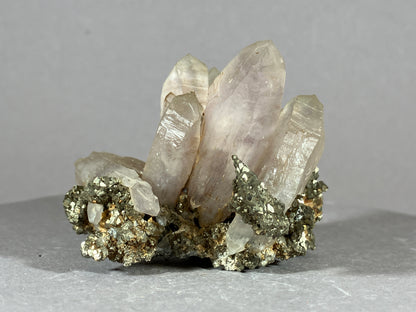 Amethyst/Pyrit - Siebenbürgen/Rumänien ca. 5,5x5,5cm