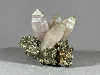 Amethyst/Pyrit - Siebenbürgen/Rumänien ca. 5,5x5,5cm
