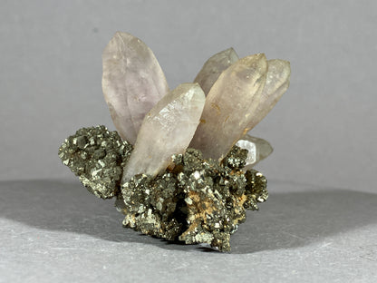 Amethyst/Pyrit - Siebenbürgen/Rumänien ca. 5,5x5,5cm
