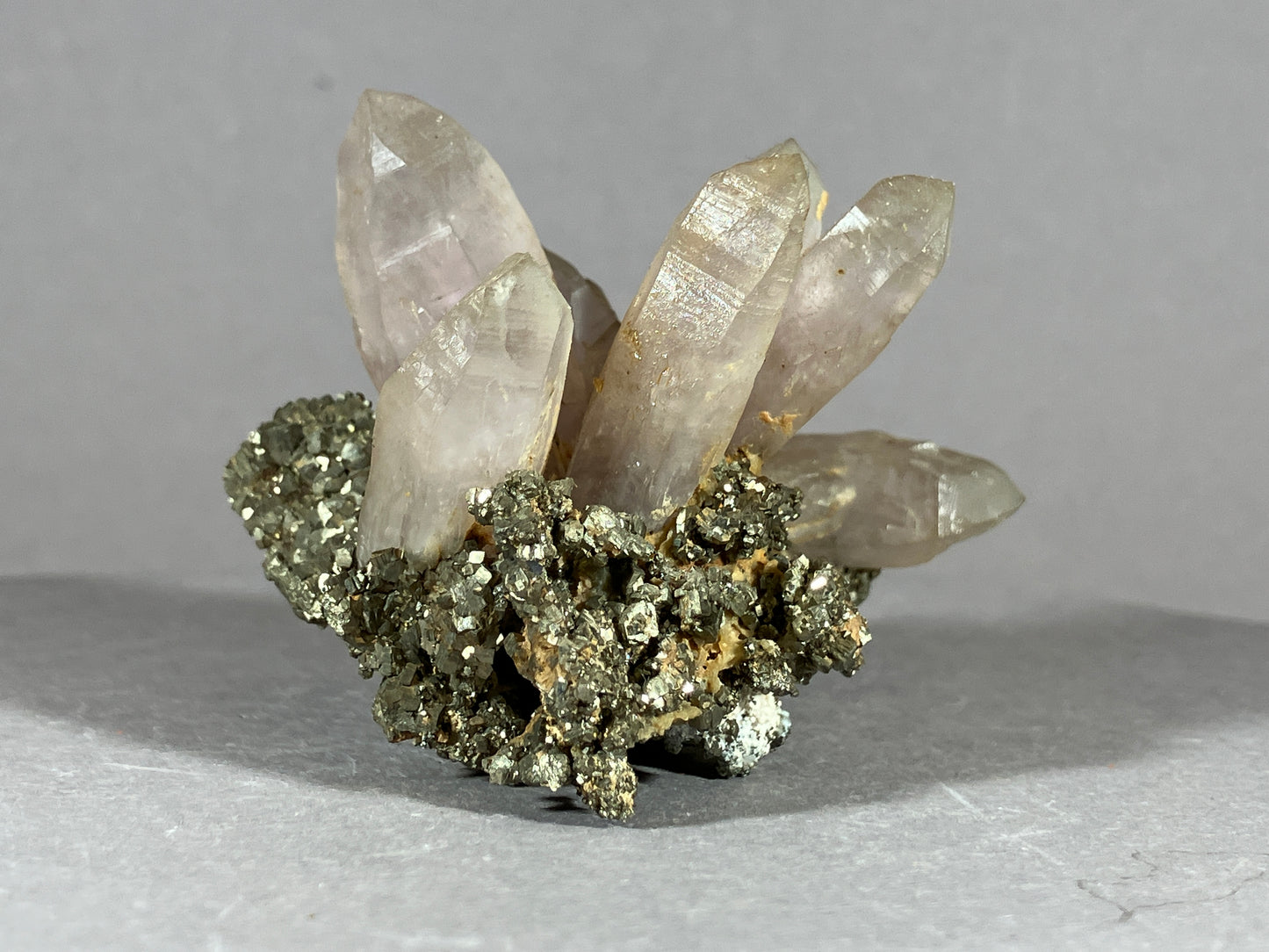 Amethyst/Pyrit - Siebenbürgen/Rumänien ca. 5,5x5,5cm