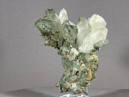 Bergkristall/Chlorit - Thusis/Schweiz ca. 7,5x6,5cm