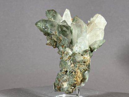 Bergkristall/Chlorit - Thusis/Schweiz ca. 7,5x6,5cm