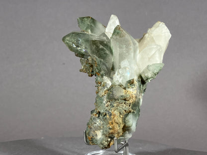 Bergkristall/Chlorit - Thusis/Schweiz ca. 7,5x6,5cm