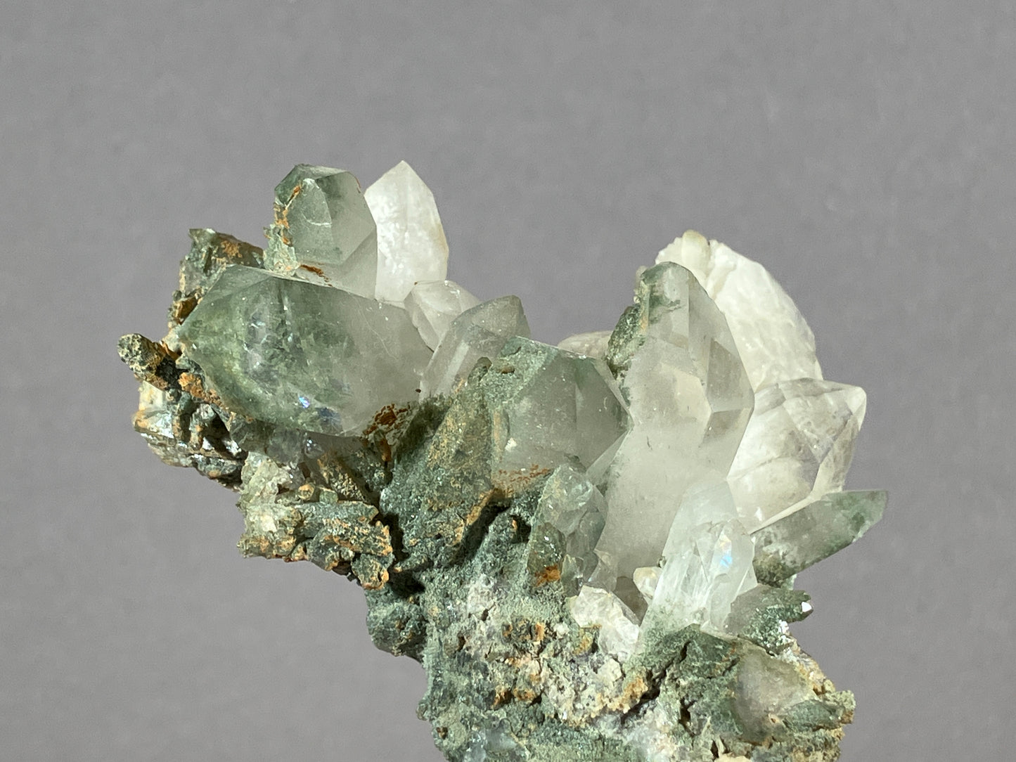 Bergkristall/Chlorit - Thusis/Schweiz ca. 7,5x6,5cm