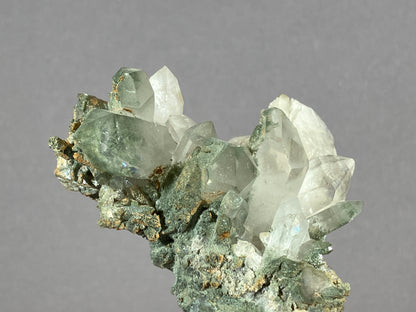 Bergkristall/Chlorit - Thusis/Schweiz ca. 7,5x6,5cm