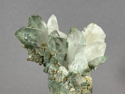Bergkristall/Chlorit - Thusis/Schweiz ca. 7,5x6,5cm