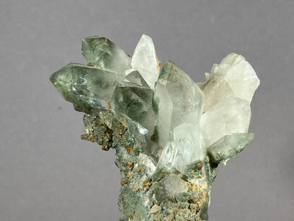 Bergkristall/Chlorit - Thusis/Schweiz ca. 7,5x6,5cm