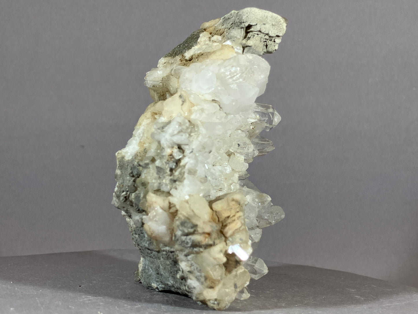 Bergkristall/Calcit - Pfunds/Tirol ca. 9x5cm