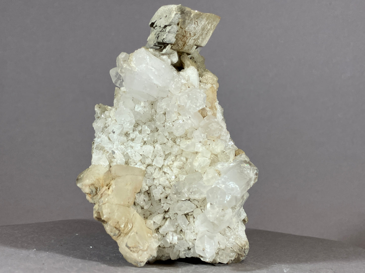 Bergkristall/Calcit - Pfunds/Tirol ca. 9x5cm