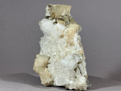 Bergkristall/Calcit - Pfunds/Tirol ca. 9x5cm