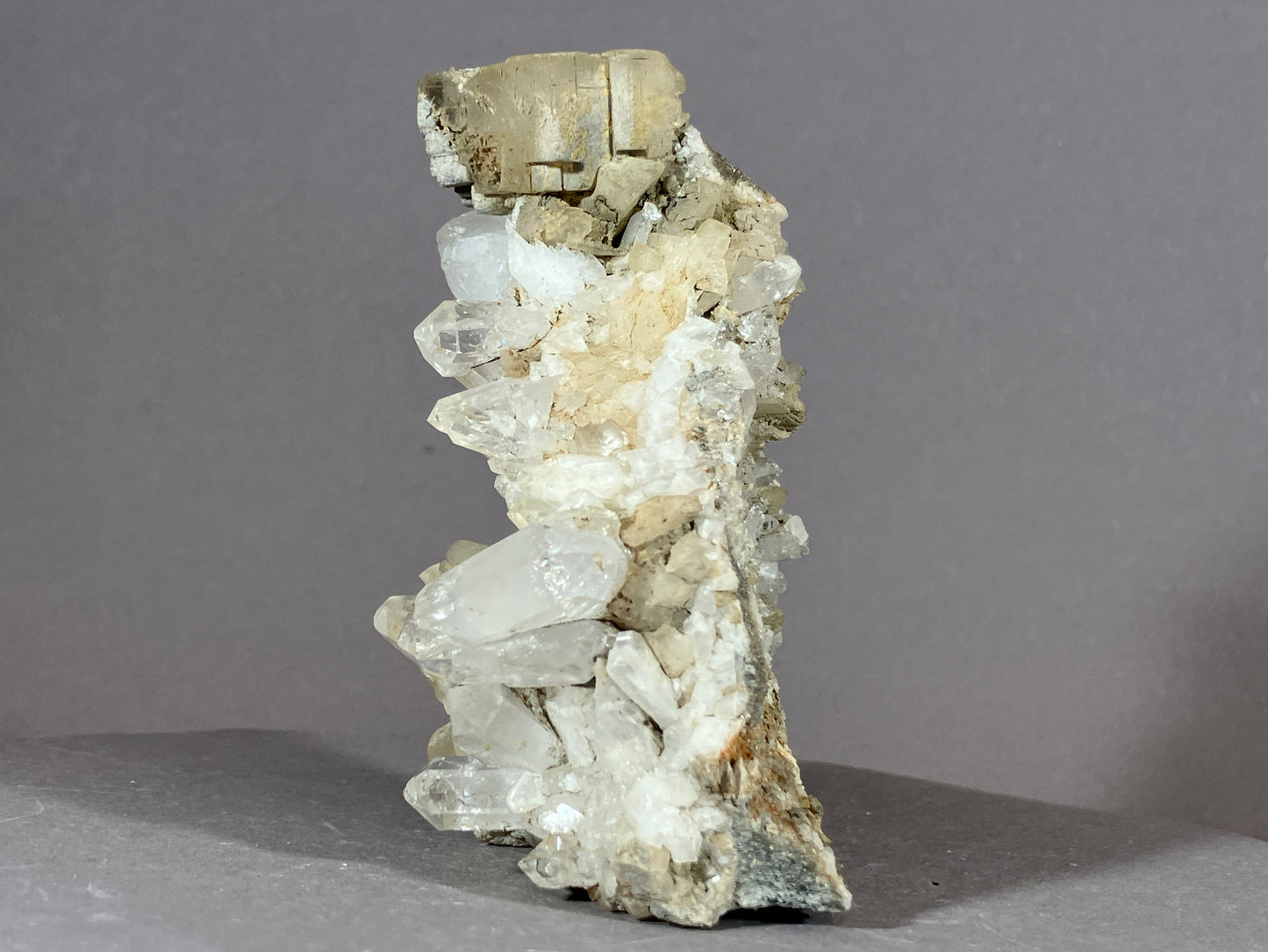 Bergkristall/Calcit - Pfunds/Tirol ca. 9x5cm
