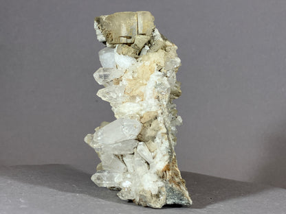 Bergkristall/Calcit - Pfunds/Tirol ca. 9x5cm