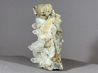 Bergkristall/Calcit - Pfunds/Tirol ca. 9x5cm