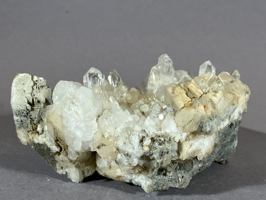 Bergkristall/Calcit - Pfunds/Tirol ca. 9x5cm