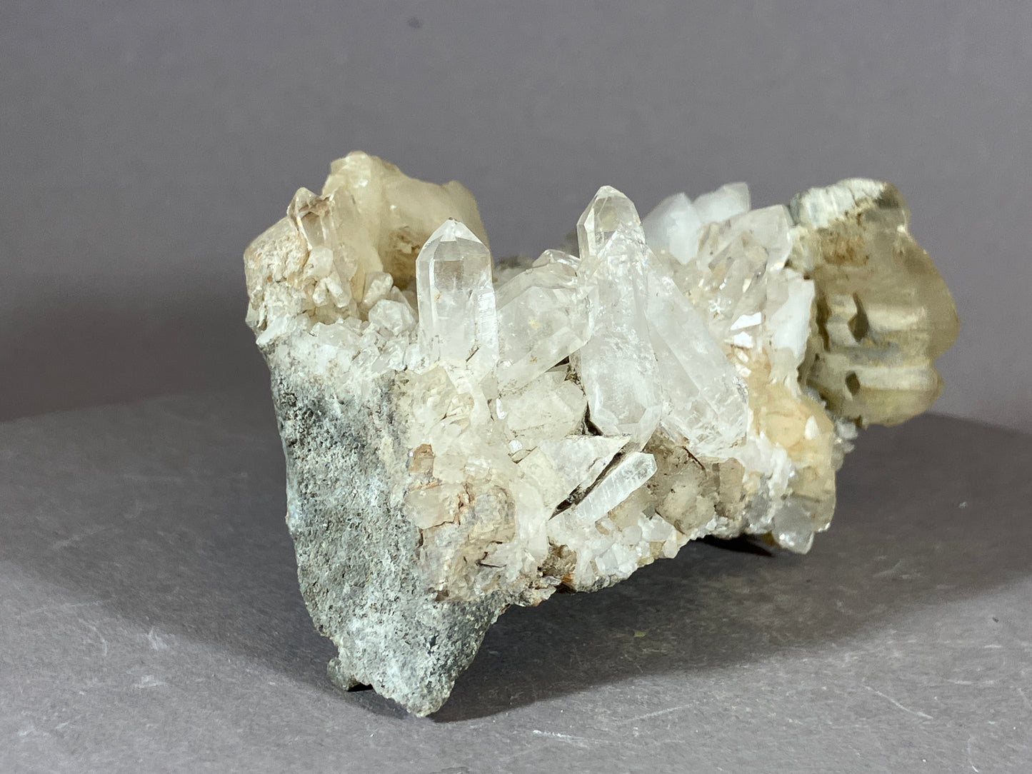Bergkristall/Calcit - Pfunds/Tirol ca. 9x5cm