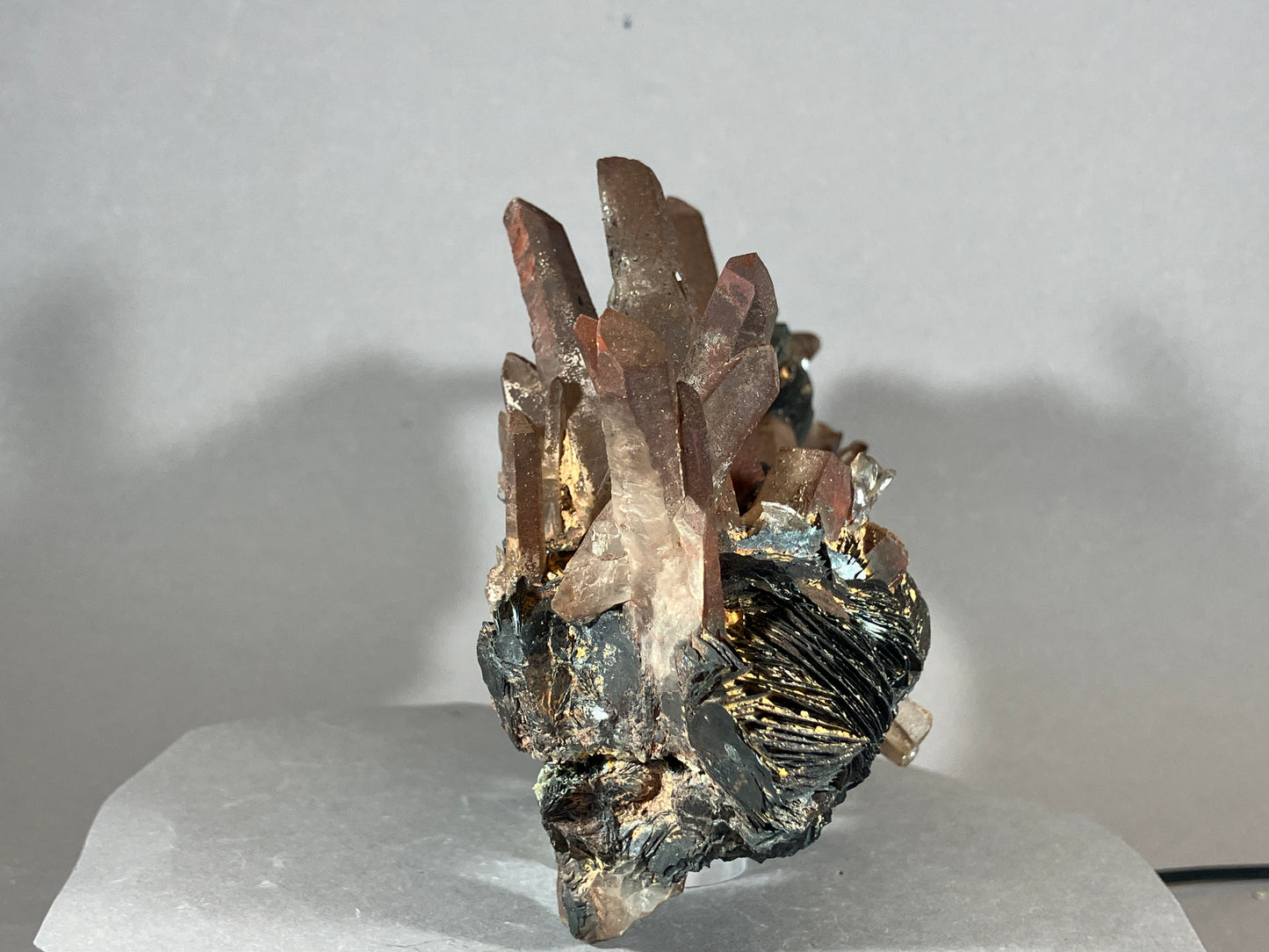 Hämatit/Bergkristall - Jinlong/China ca. 17x10cm