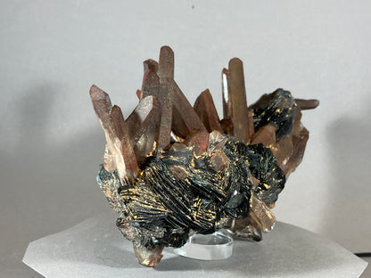 Hämatit/Bergkristall - Jinlong/China ca. 17x10cm