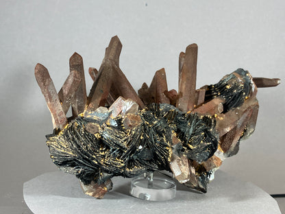 Hämatit/Bergkristall - Jinlong/China ca. 17x10cm