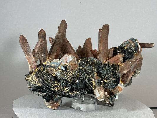 Hämatit/Bergkristall - Jinlong/China ca. 17x10cm