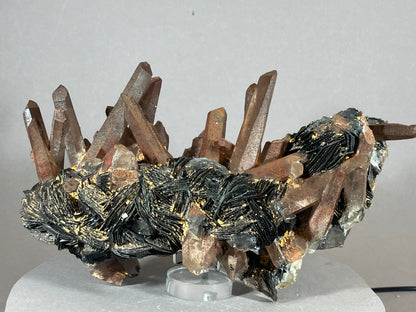 Hämatit/Bergkristall - Jinlong/China ca. 17x10cm