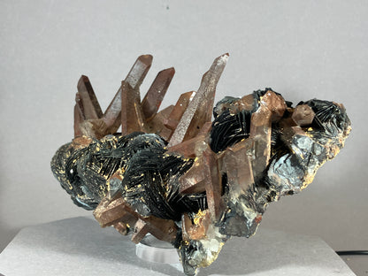 Hämatit/Bergkristall - Jinlong/China ca. 17x10cm