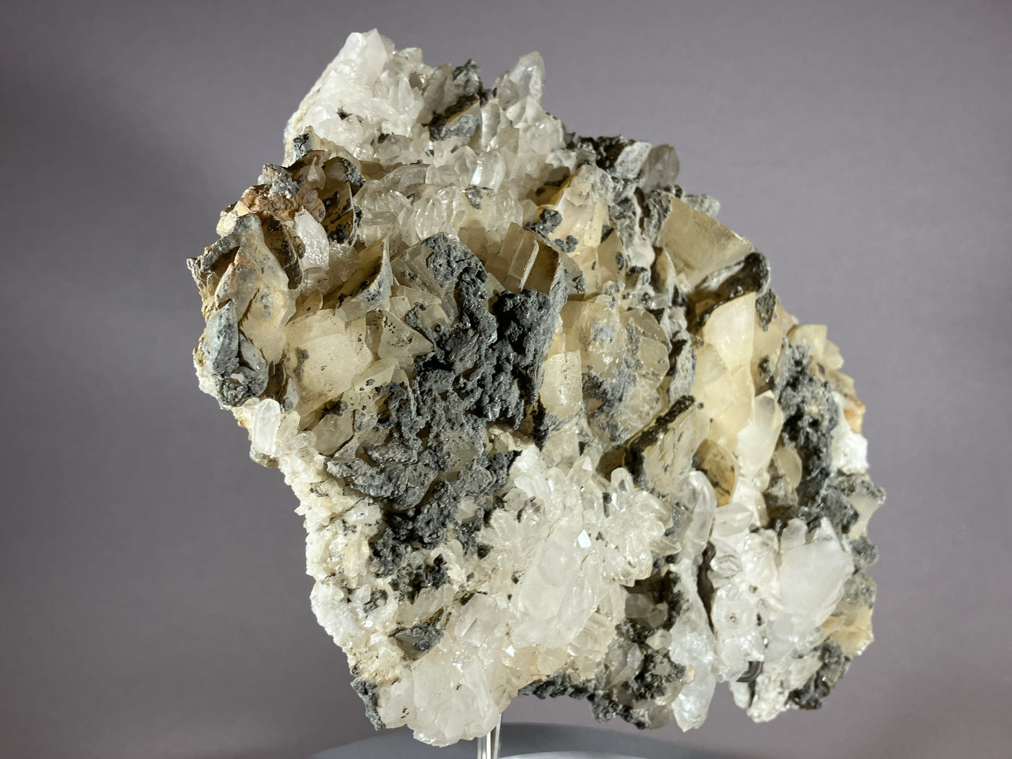Bergkristall/Calcit - Pfunds/Tirol ca. 18x14cm