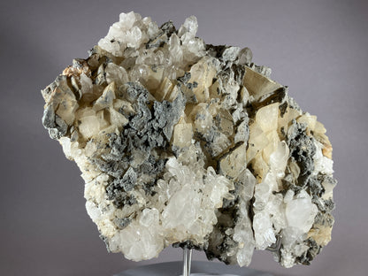 Bergkristall/Calcit - Pfunds/Tirol ca. 18x14cm