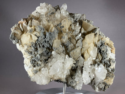 Bergkristall/Calcit - Pfunds/Tirol ca. 18x14cm