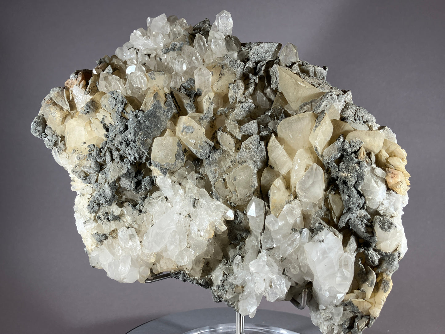 Bergkristall/Calcit - Pfunds/Tirol ca. 18x14cm