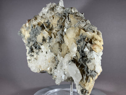Bergkristall/Calcit - Pfunds/Tirol ca. 18x14cm