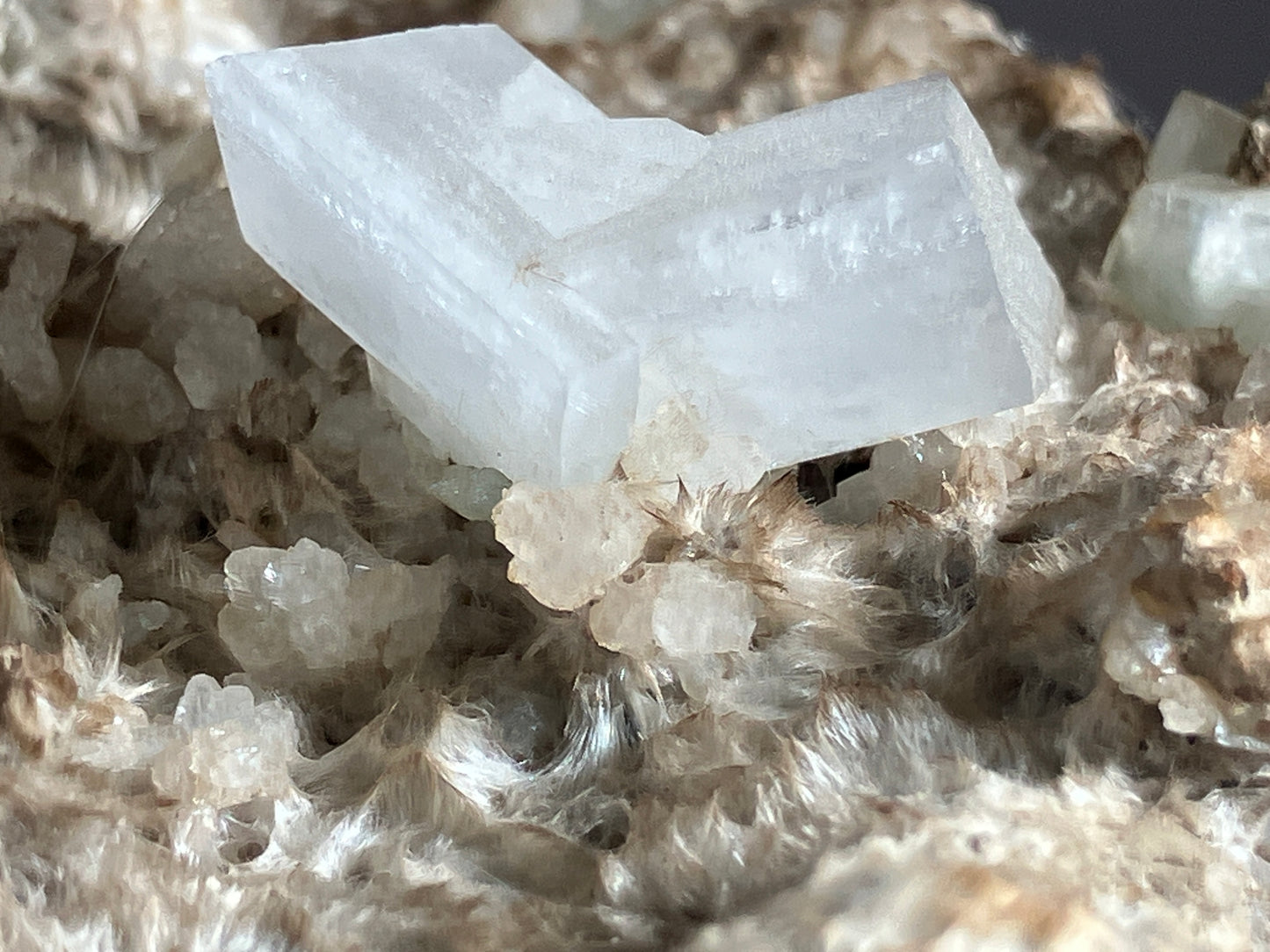 Adular/Amiant/Albit - Teiftal/Uri/Schweiz ca. 13x6cm
