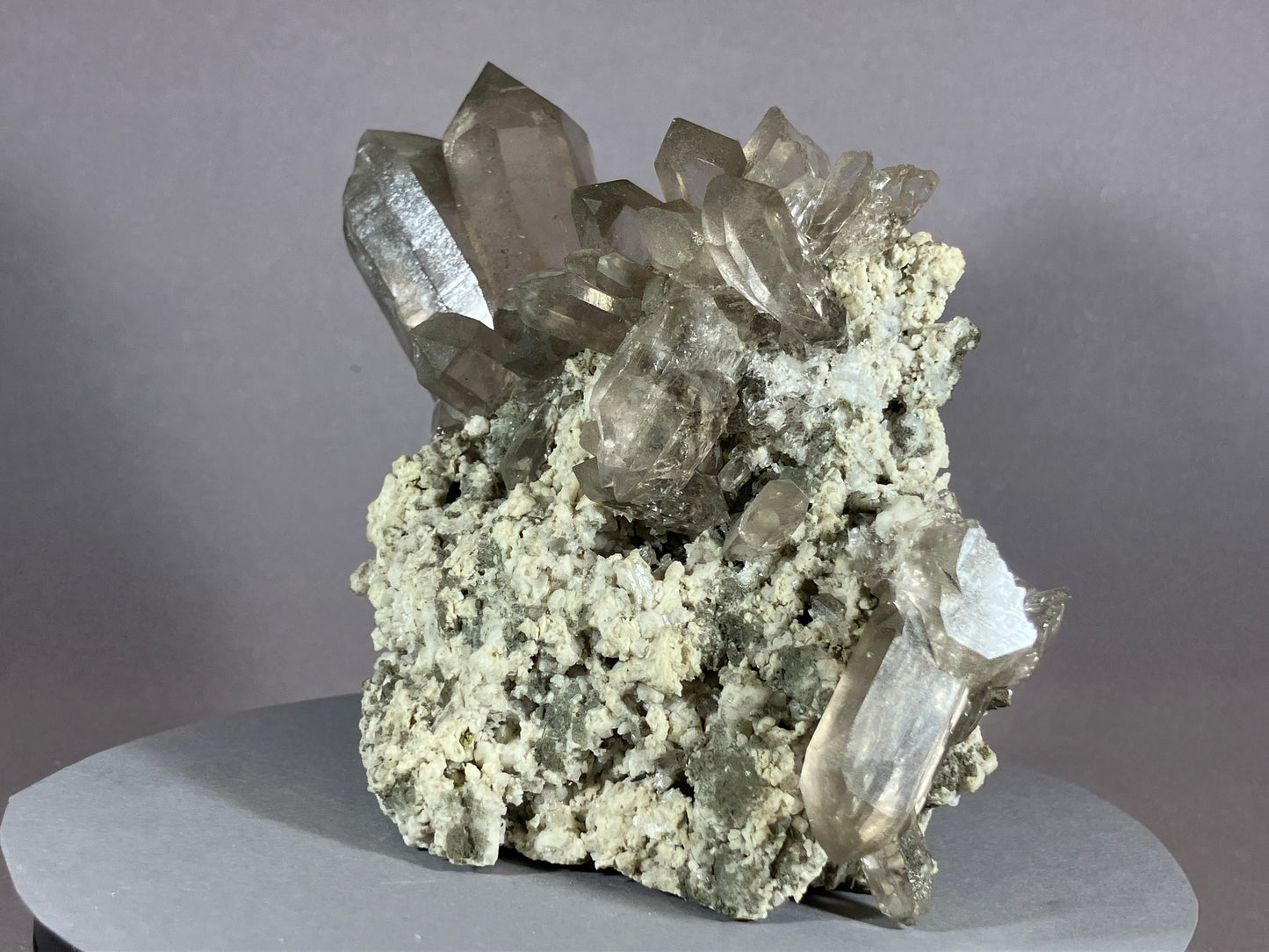 Rauchquarz - Val Giuv/Schweiz ca. 12x10cm