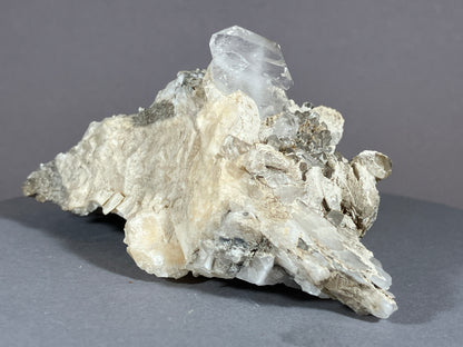 Bergkristall/Fadenquarz - Pfunds/Tirol ca. 9x5,5cm