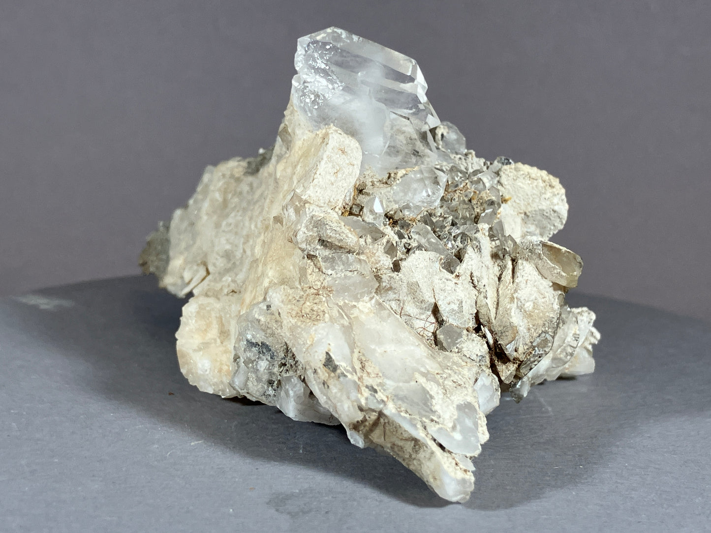 Bergkristall/Fadenquarz - Pfunds/Tirol ca. 9x5,5cm